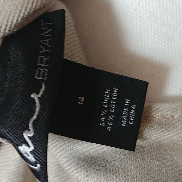 Lane Bryant Gold Shimmer Thread Lightweight Tan Jacket Sz. 14 - Picture 3 of 4